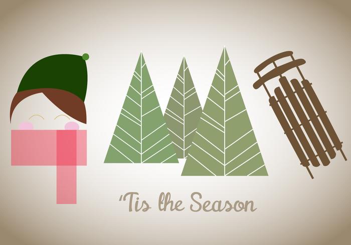 Free 'Tis The Season Vector Free 'Tis The Season Vector