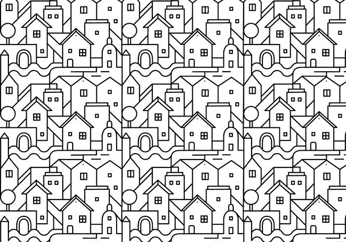 Abstract city pattern background vector