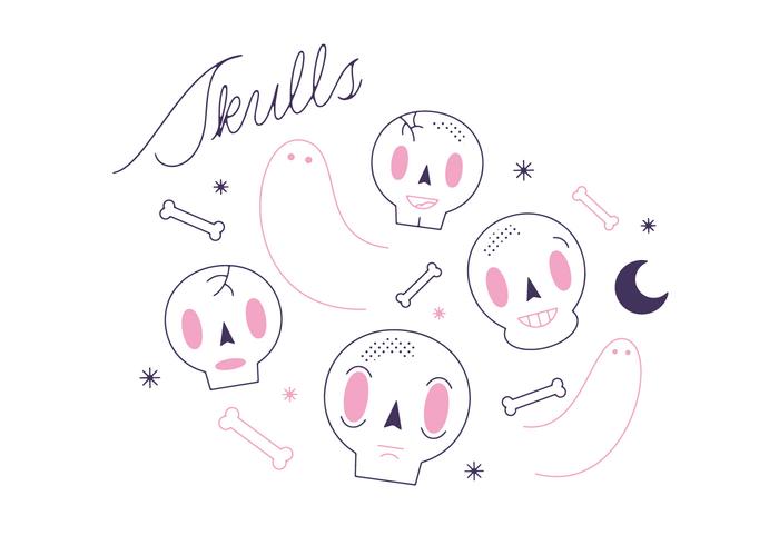 Free Skulls Vector