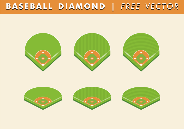 Vector de diamante de béisbol libre