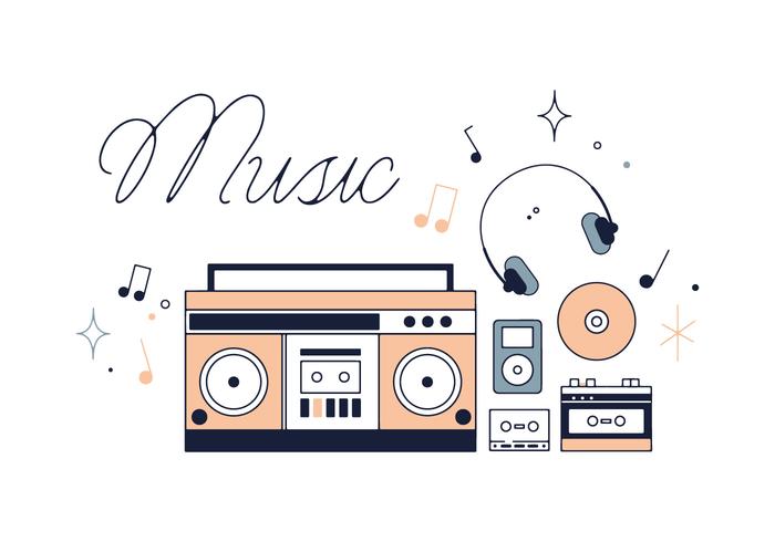 Vector de música libre