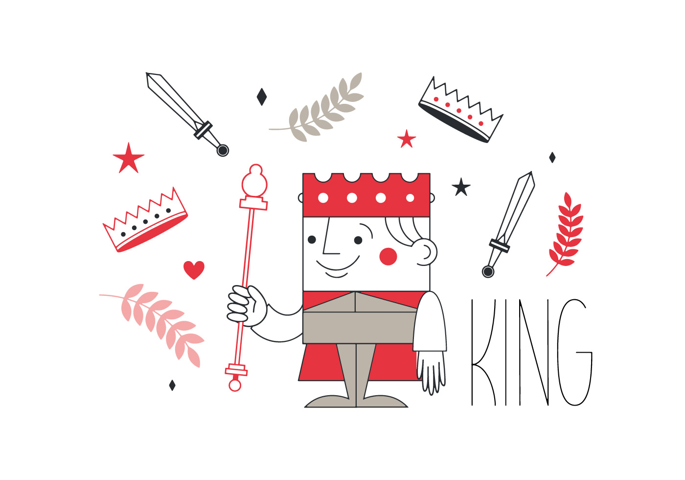 Download Free King Vector 100790 Vector Art at Vecteezy