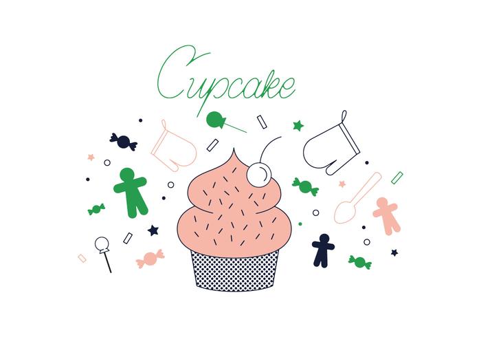 Free Cupcake Vector Free Cupcake Vector