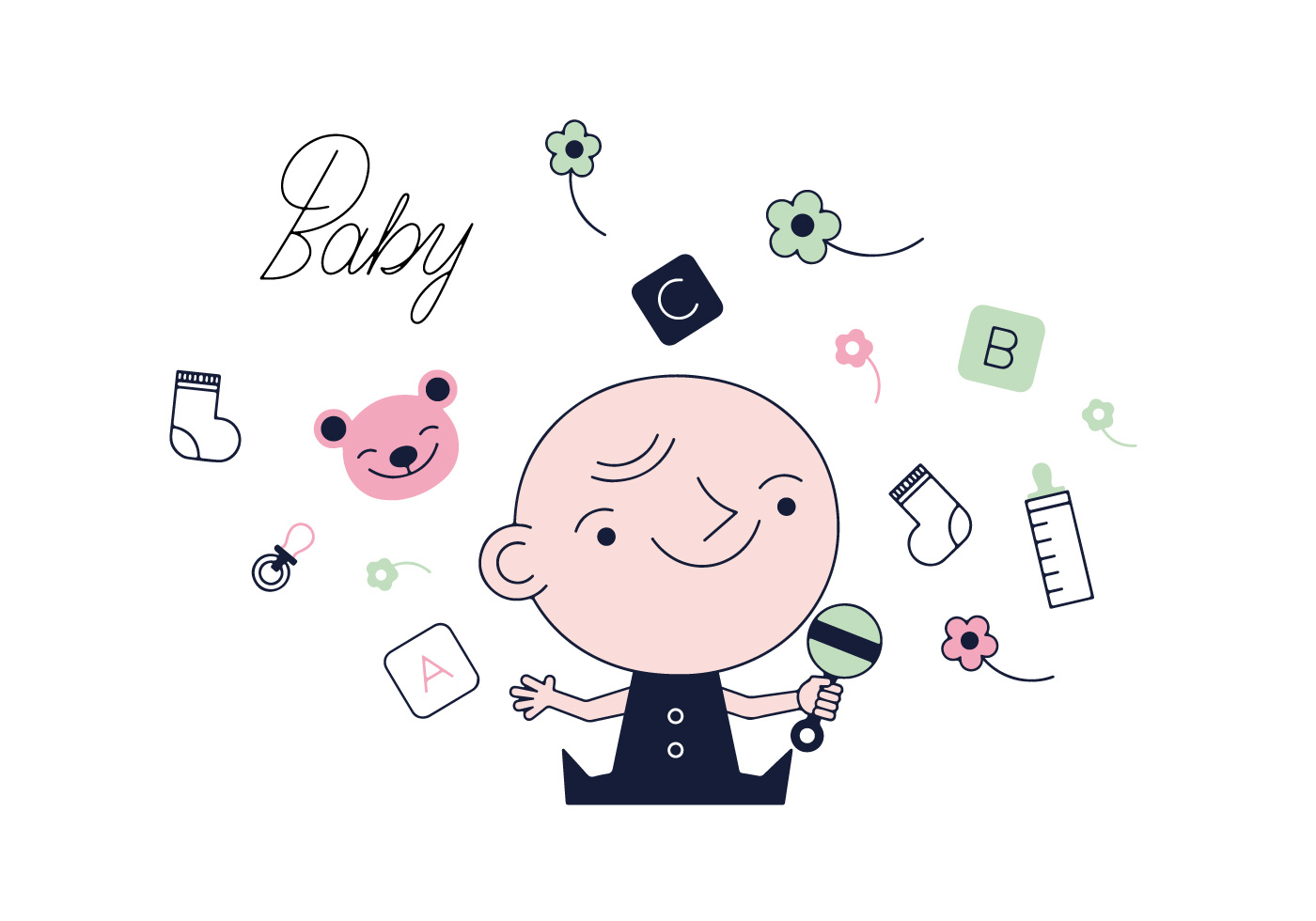 Download Free Baby Vector - Download Free Vectors, Clipart Graphics ...