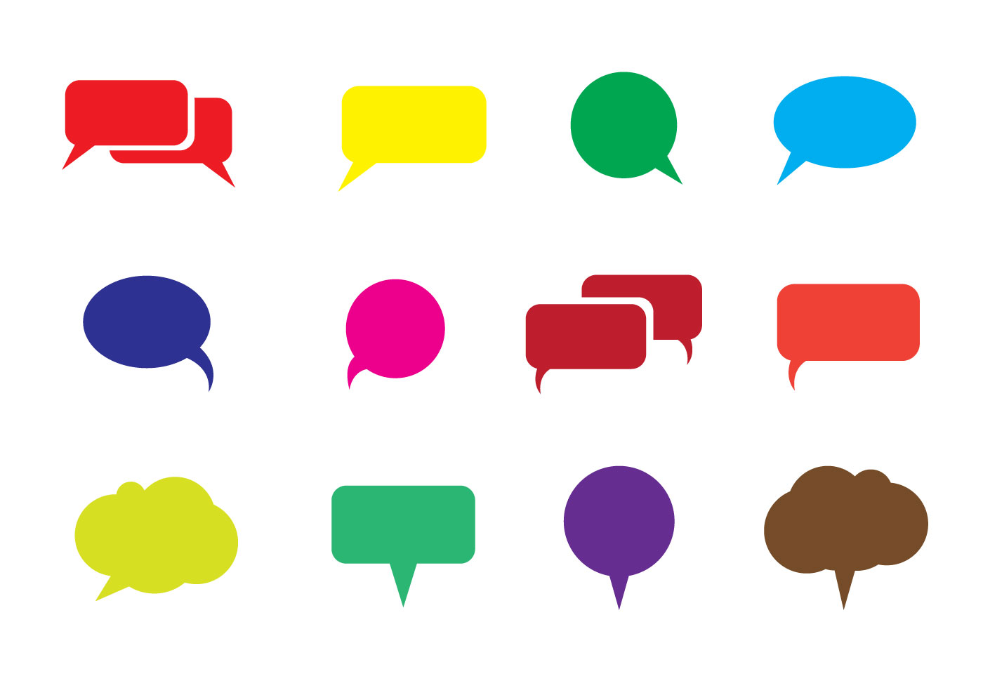 speech bubble vector free