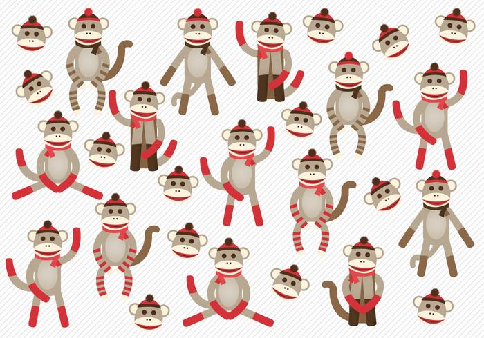 Free Sock Monkeys Vector