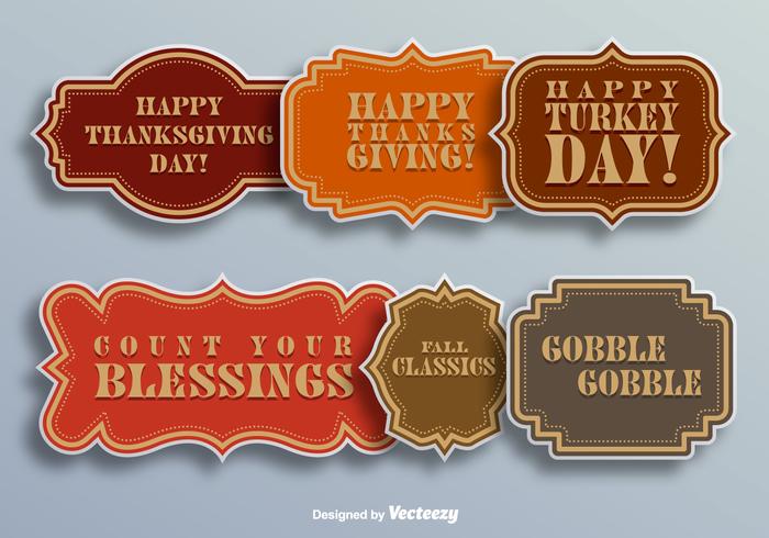 Thanksgiving day elements vector