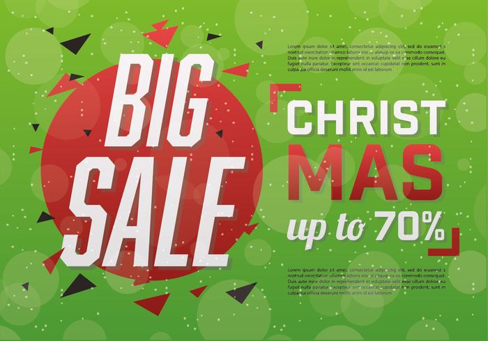 Christmas Sale Vector Background