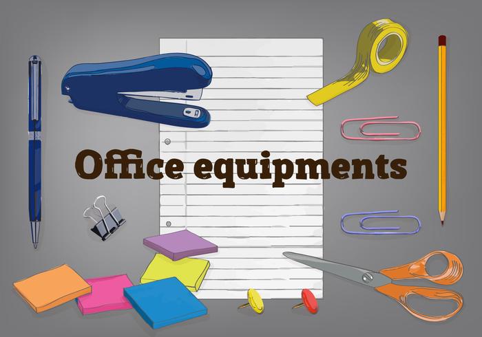 Free Office Elements Vector Background