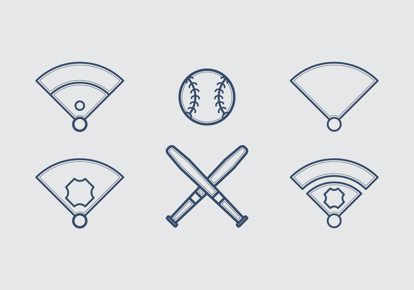 Download the Free Baseball Vector Icon Illustrations #4 100914 royalty-free...