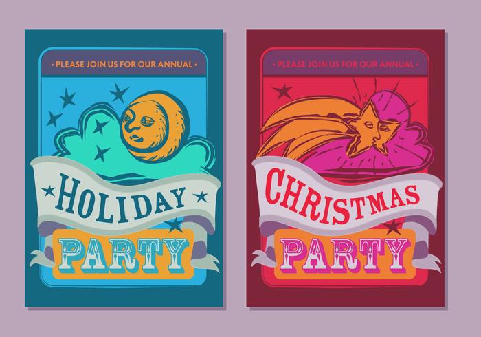 Christmas Party Poster Vector