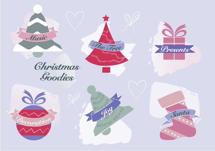 Free Christmas Elements Vector Background