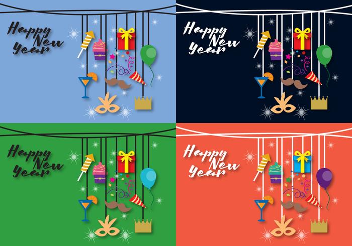 Background New Year vector