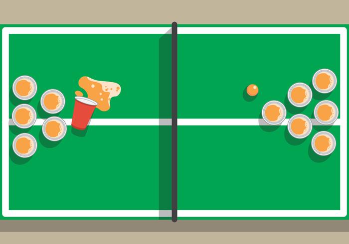 Beer Pong Vector