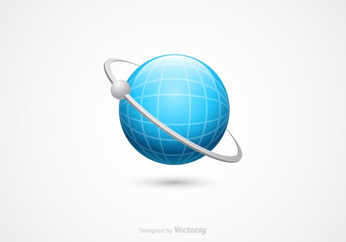 Icono de 3D Globo Vector Libre