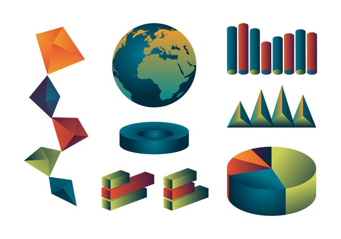 Informe Anual Icon Set Vector