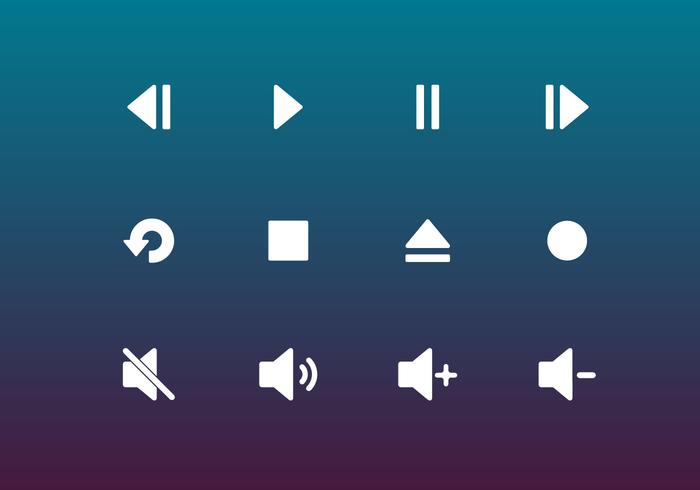 Button Music Vector