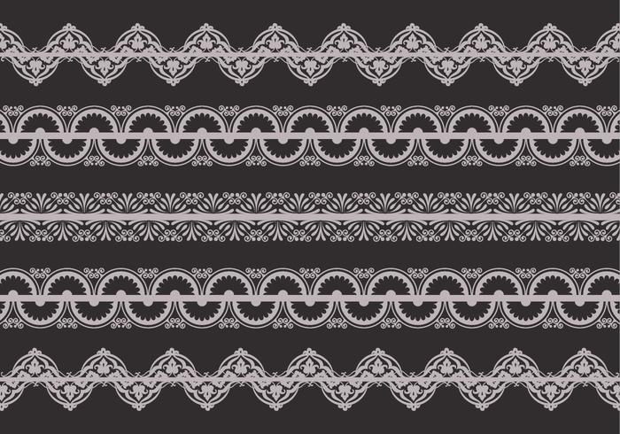 Retro Lace Trim Vector