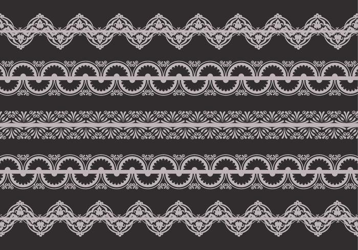 Retro Lace Trim Vector