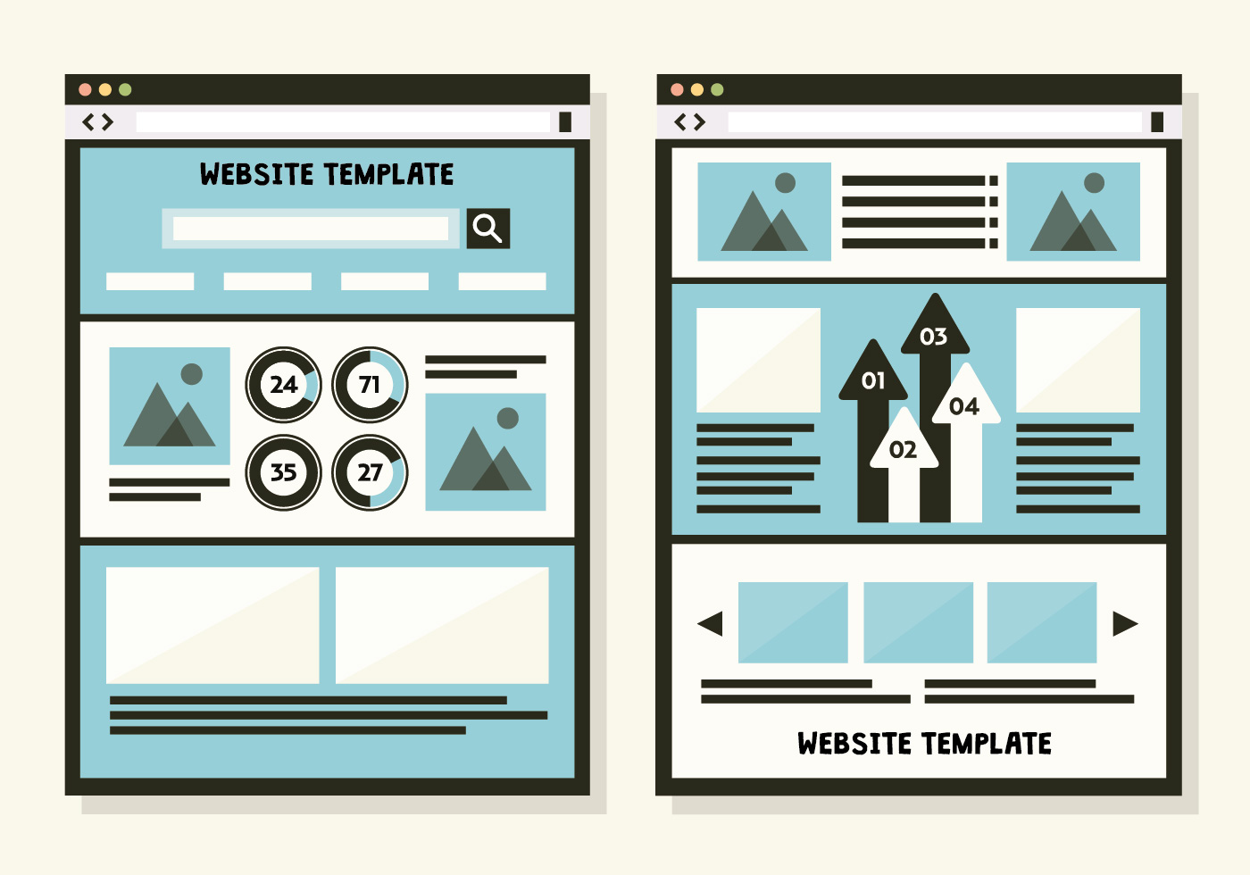 Free Web Template Vector Background 101000 Vector Art at Vecteezy