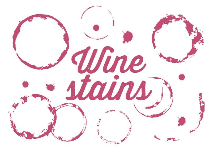 Vector Set of Wine Stains