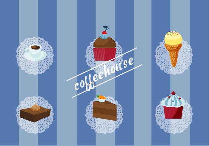 Free Set of Coffee House Vector Elements Free Set of Coffee House Vector Elements