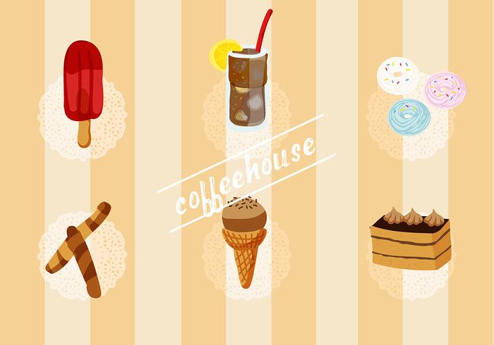 Free Set of Coffee House Vector Elements