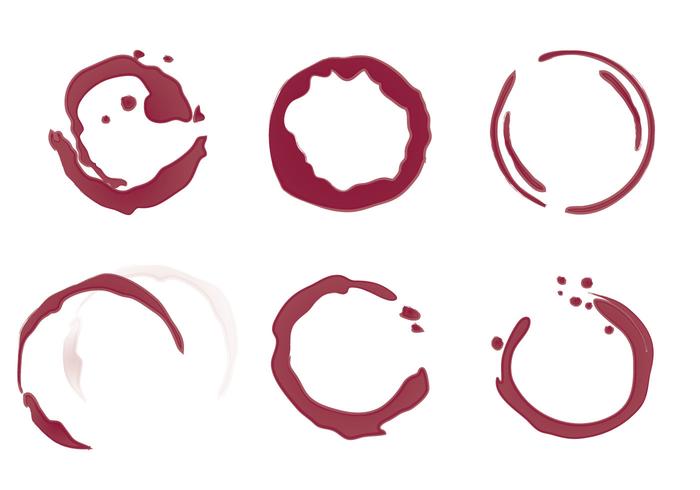 Free Wine Stain Vector Illustration