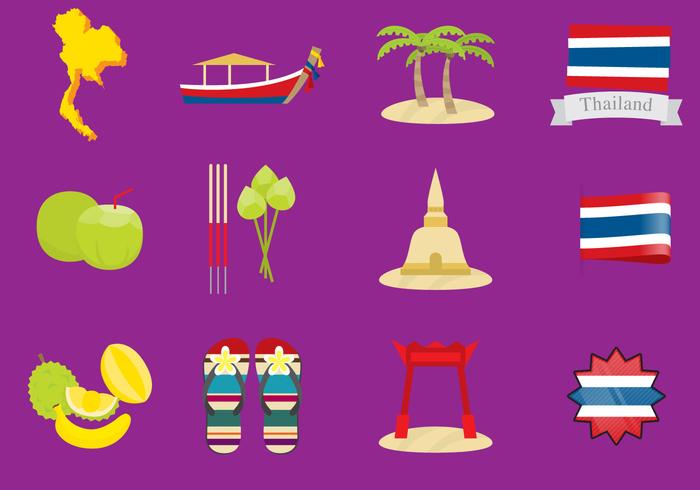 Thailand Icons vector