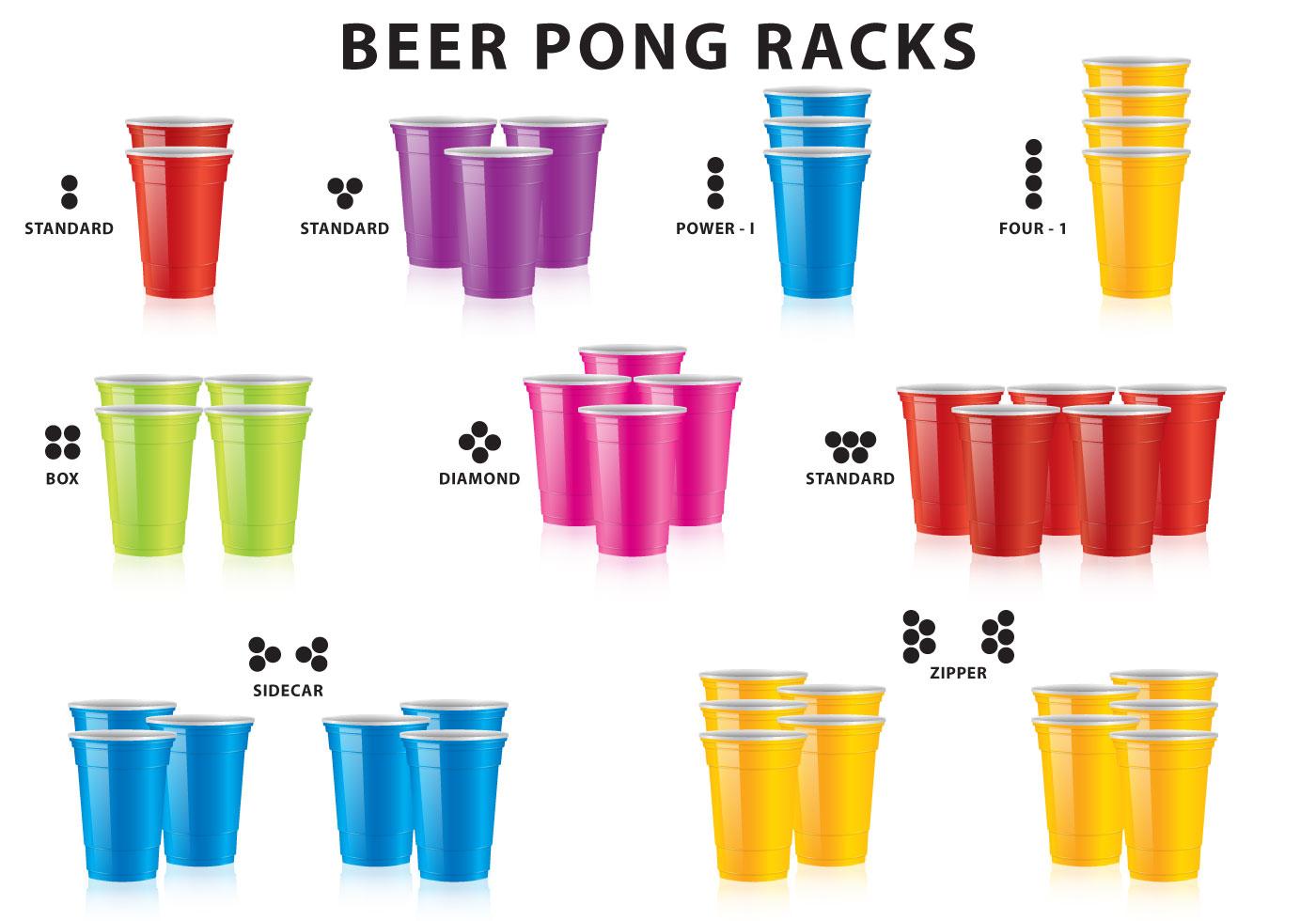 Beer Pong Racks 101063 Vector Art at Vecteezy