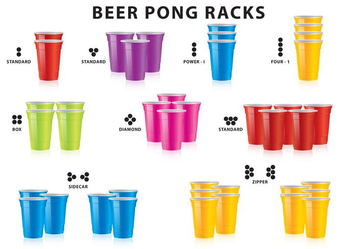 Cerveza Pong Racks vector