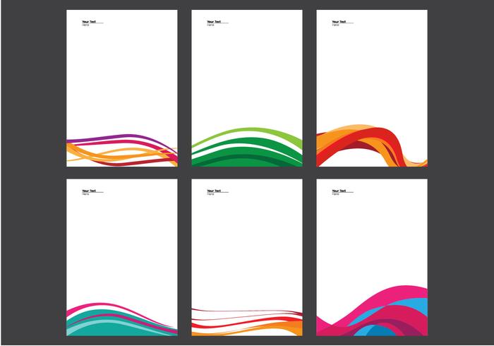 Letterhead With Line Design Vector