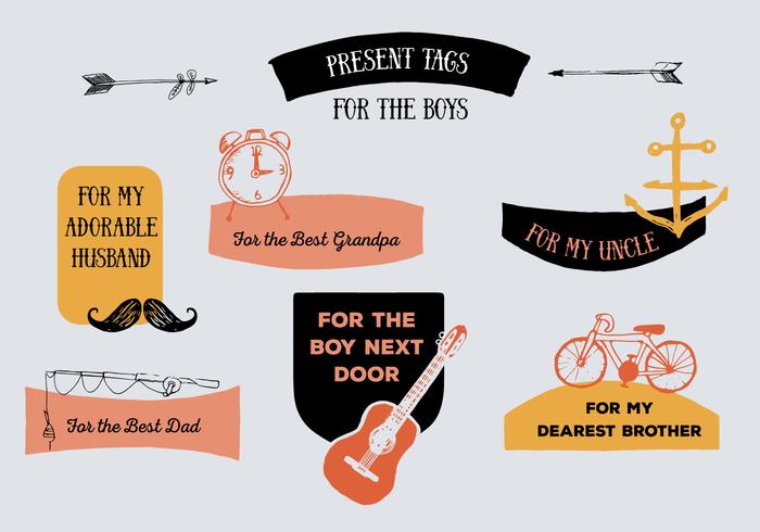 Free Present Tags Vector