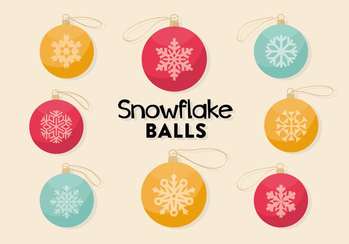 Free Decorative Christmas Balls Vector