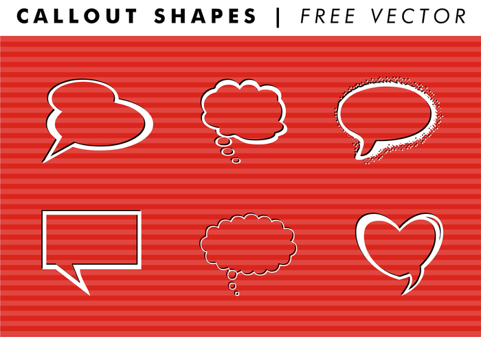 Callout Shapes PT. 1 Free Vector