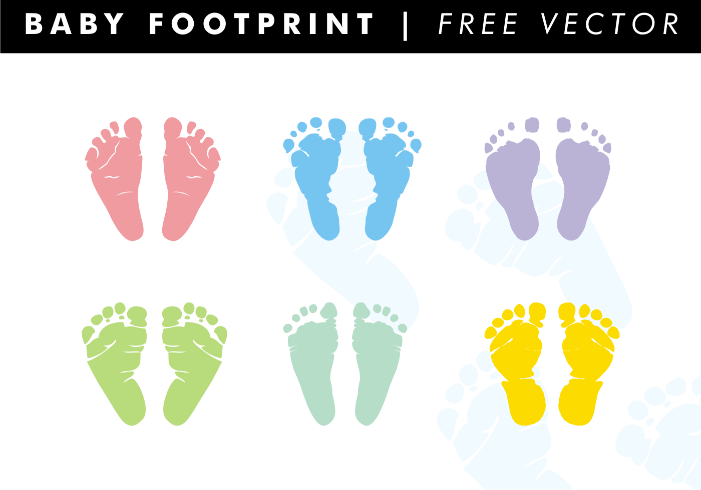 Download Baby Footprints Vector - Download Free Vector Art, Stock ...