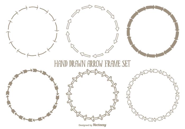 Download Hand Drawn Arrow Frames Set 101136 Vector Art at Vecteezy