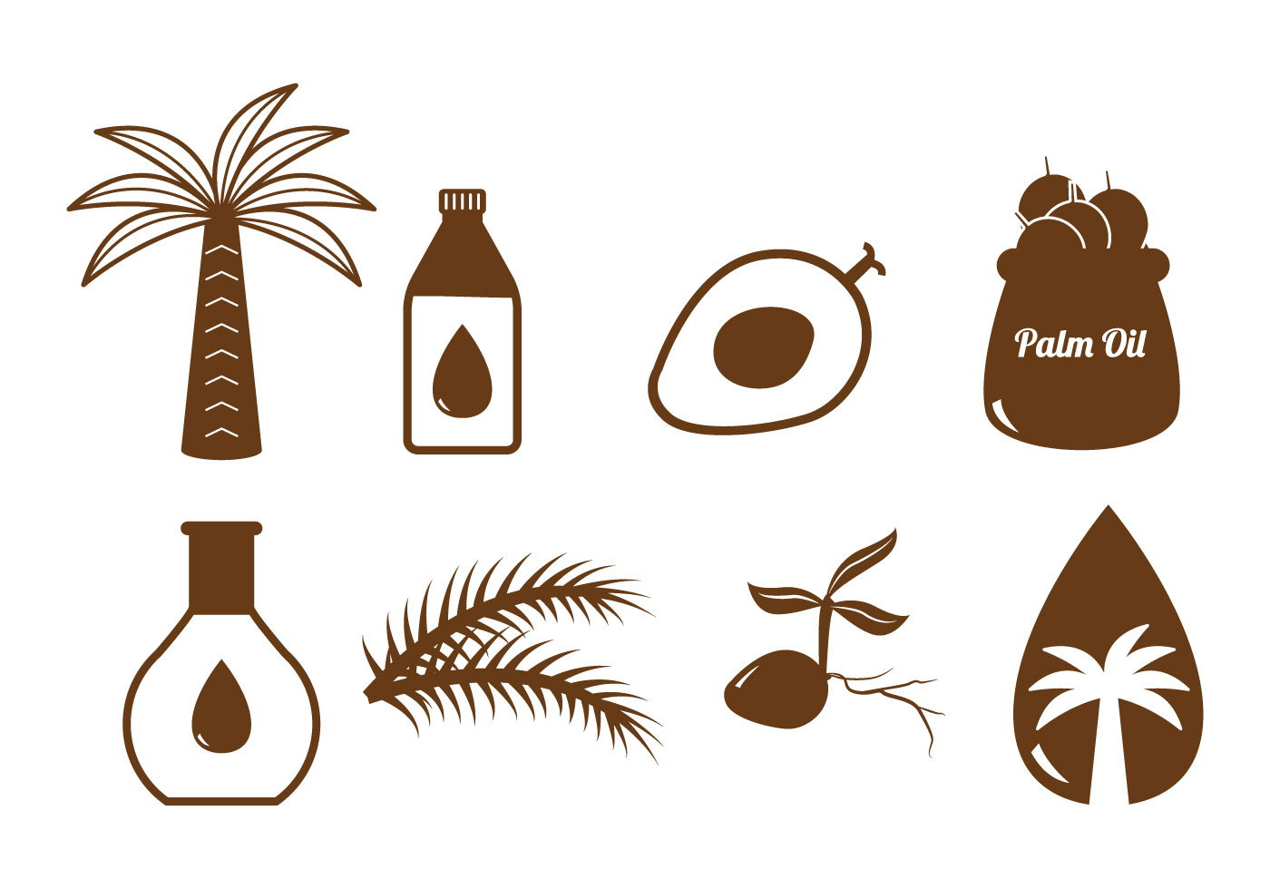 Icon Pohon Kelapa Sawit Vector Definition - IMAGESEE