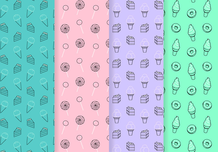 Free Sweets Pattern Vector