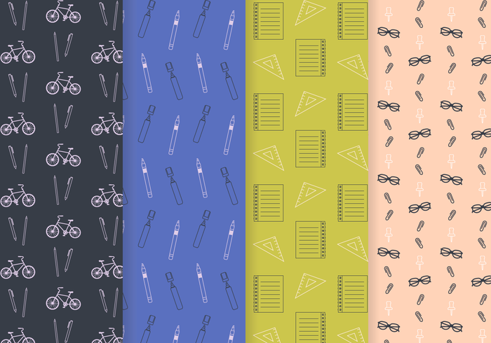 Free School Pattern Vector Free School Pattern Vector
