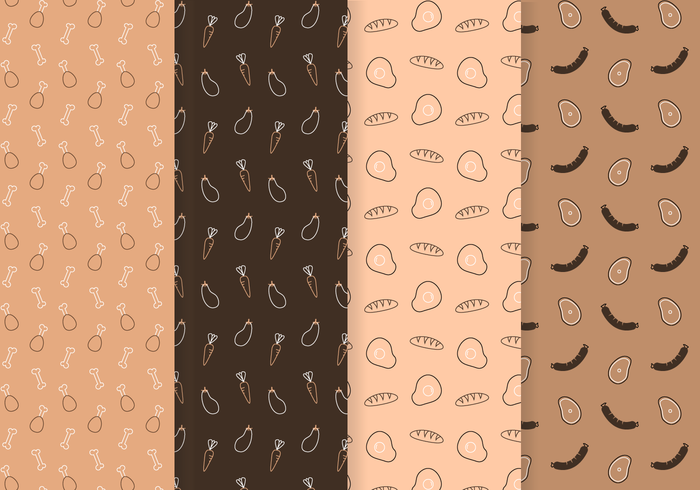 Free Food Pattern Vector Free Food Pattern Vector