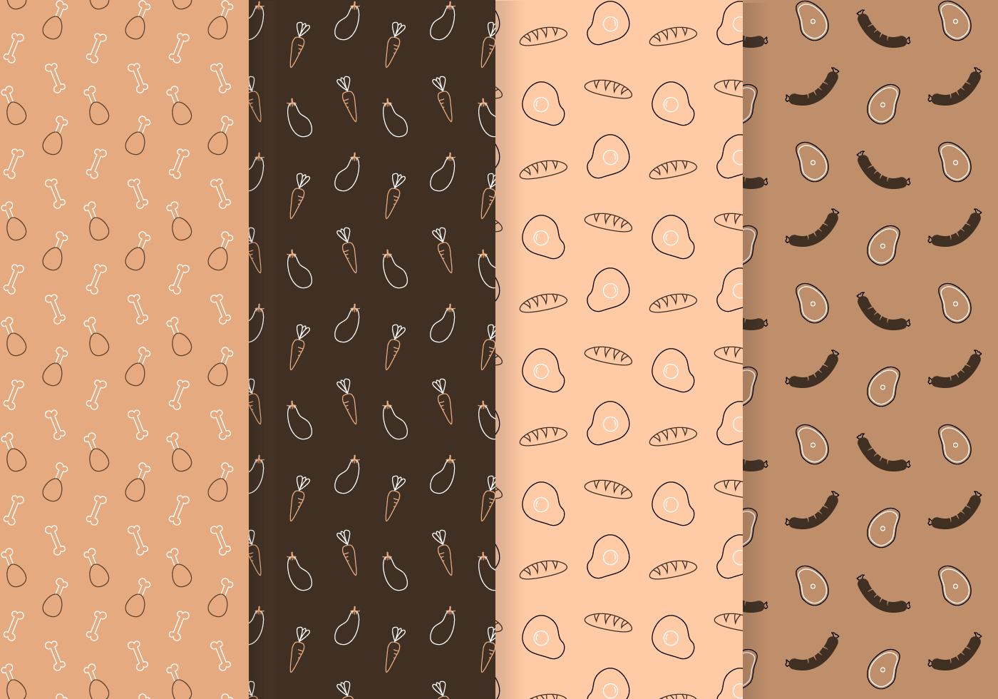 Food Pattern Vector 101170 Vector Art at Vecteezy