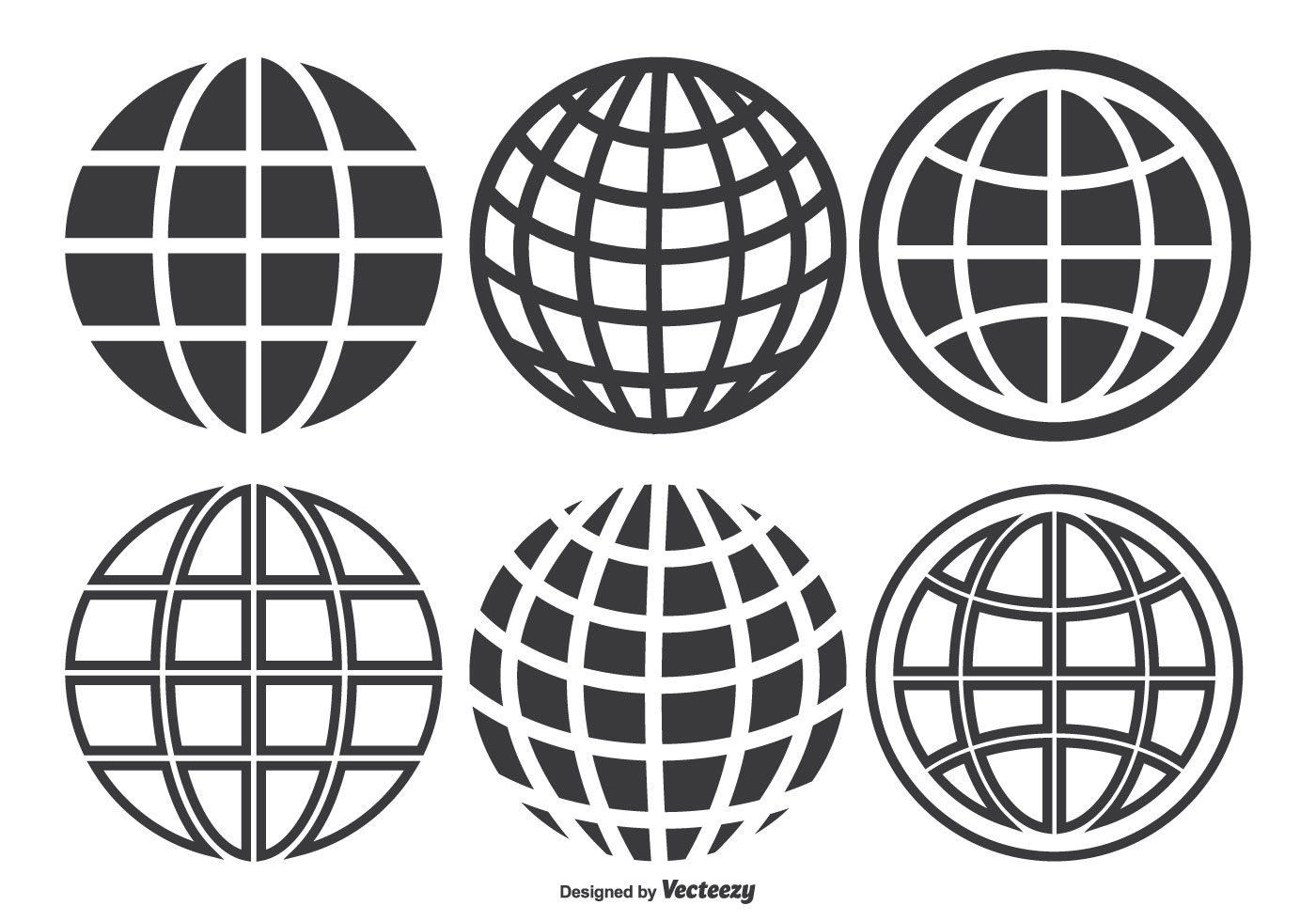 Download Globe Grid Set - Download Free Vectors, Clipart Graphics ...