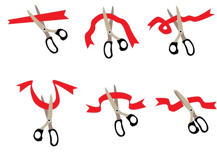 Ribbons Cutting Vector