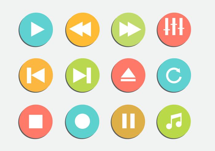 Libre Media Player Iicons Vector