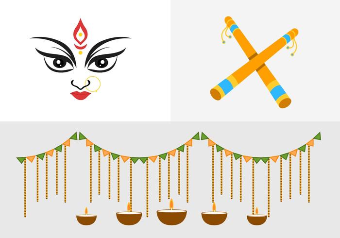 navratri clipart vector - photo #1