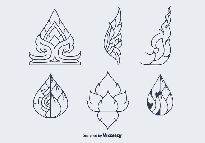 Free Thai Pattern Vector Icons