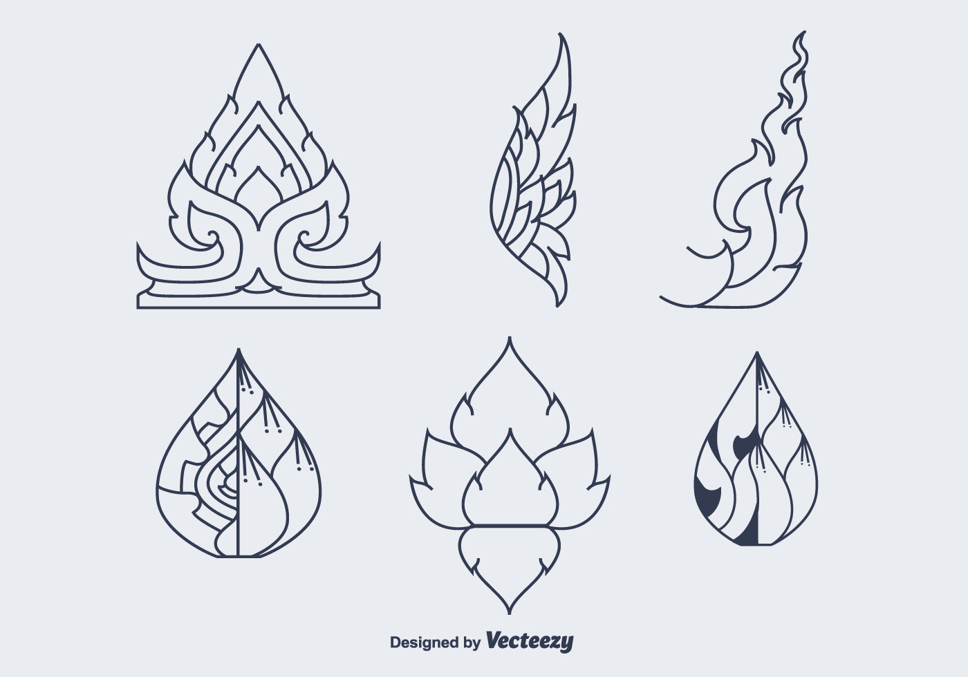 Free Thai Pattern Vector Icons Download Free Vector Art 