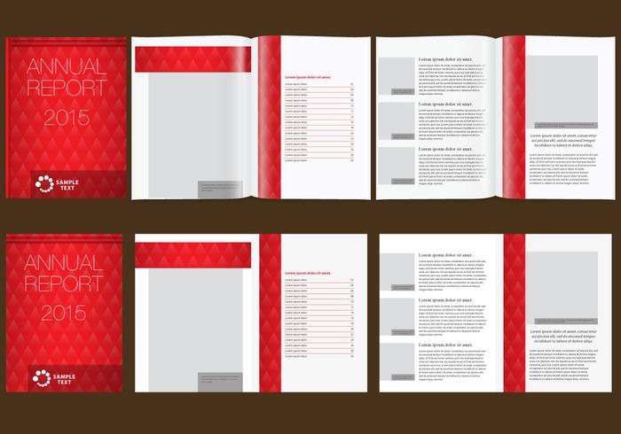 Red Annual Report vector