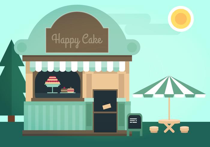 Cake Shop Ilustración Vectorial vector